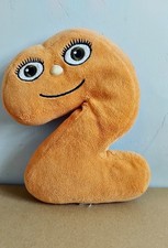 Numberjacks Number 2 Plush Soft Toy Good Used Condition 16cm Vintage 2008