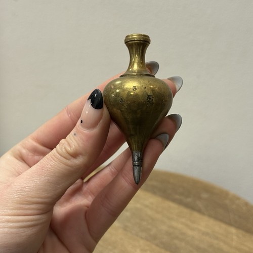 Antique brass plum bob - brass, size