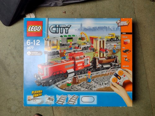 Lego city red cargo train - city:,