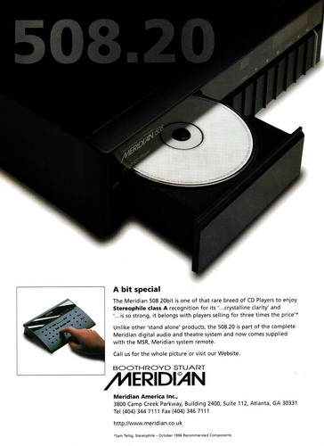 Meridian model 508 - -, cd