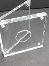 Acrylic Display Block for 50p Fifty Pence Coins – Freestanding Stand – New