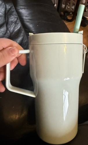 Light blue teal drink - drink, tumbler