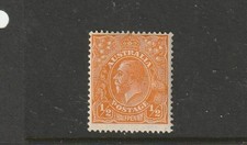 STAMPS AUST KGV    1/2d ORANGE