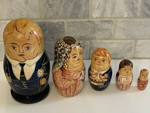 Set russian nesting dolls - set, 5