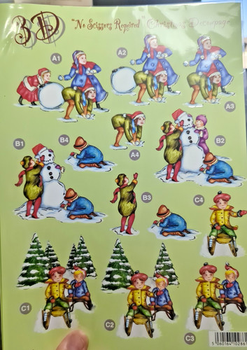 Christmas fun die cut - fun, 3d