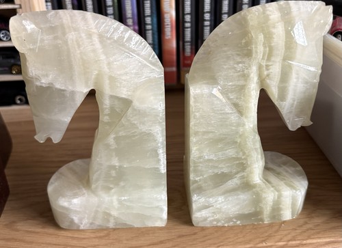 Vintage hand carved onyx - vintage, horse