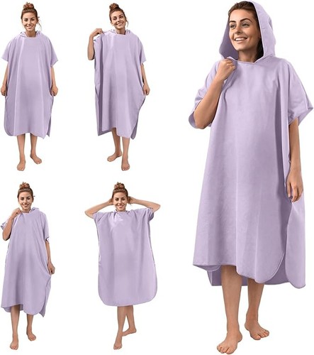 Hooded towel poncho adult - hooded,