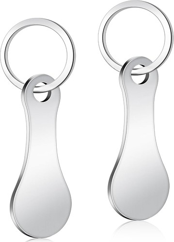 2pcs trolley coin keyring - 2pcs,