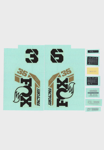 Fox bicycle fork decal kit - fork,