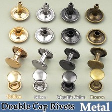 Double Cap Rivets Round Spike