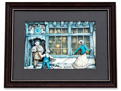 Vintage decoupage picture - vintage,