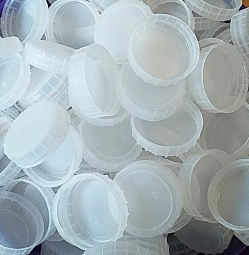 100 white bottle tops caps - bottle,