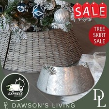 Christmas Tree Skirt Wicker or