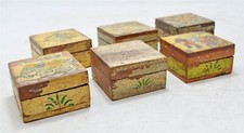 Vintage Set of 6 Wooden Small