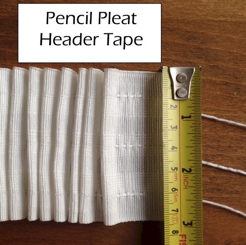 Pencil pleat curtain header - pencil,