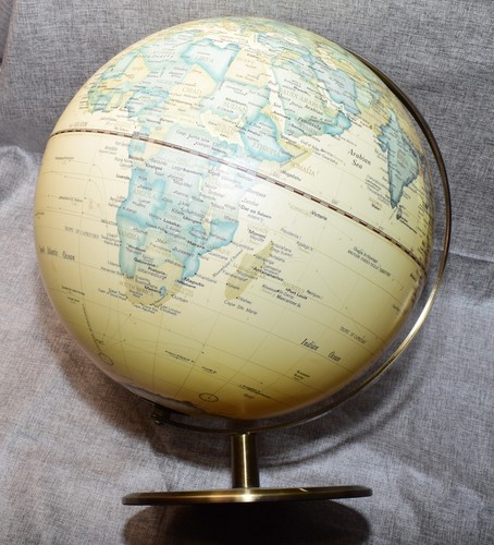 30cm raised relief world globe - raised,