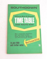 Bus Coach Timetable Southdown