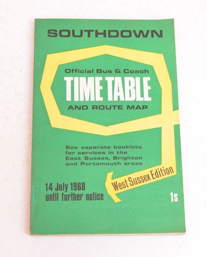 Bus coach timetable southdown - bus,