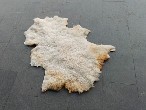 90x120 organic sheep skin - organic, rug
