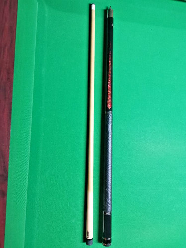 Poison cue black red inlay - cue,