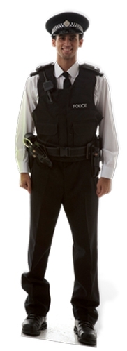 Policeman cardboard cutout fun - cutout,