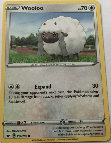 Wooloo 152 202 common - wooloo,