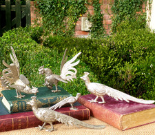 Silver plate Pheasant & fighting cocks Vintage JOB LOT