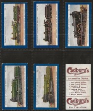 CADBURY-FULL SET- LOCOMOTIVE SERIES 1906 (6 CARDS) ALL SCANNED