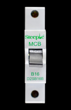 STEEPLE 16 AMP CURVE B 6kA MCB CIRCUIT BREAKER D2SB16B