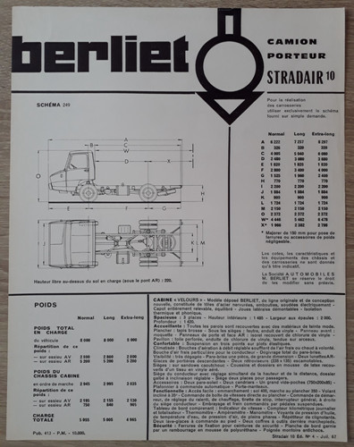Berliet stradair truck - berliet,