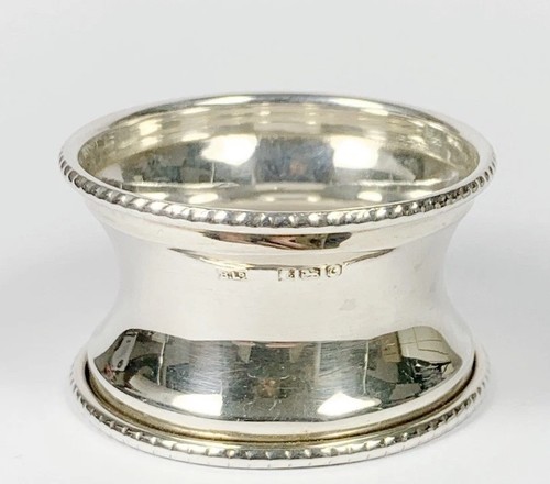 Sterling silver napkin ring - silver,