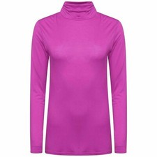 LADIES LONG SLEEVE POLO NECK