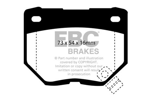 Ebc redstuff rear brake - rear,