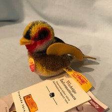 Steiff Pieps Goldfinch Distelfink 2.5" Bird With Tags #033186 2005 Mohair $89.99