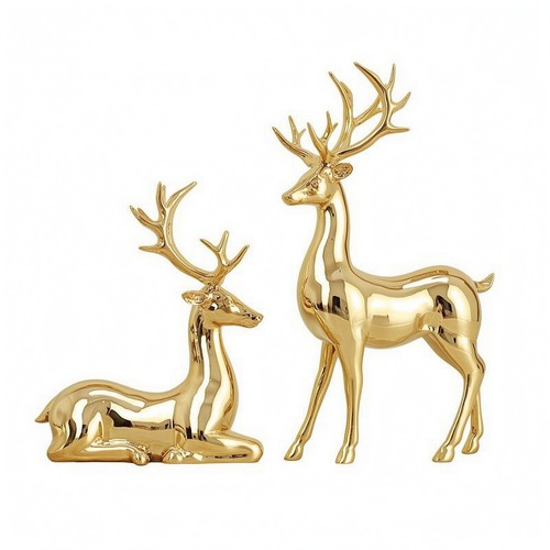 Reclining deer ornament - reclining,