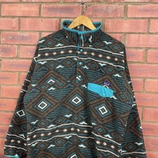 Patagonia Synchilla Snap-T Pullover Fleece Men's Medium 25450 Aztec Pattern