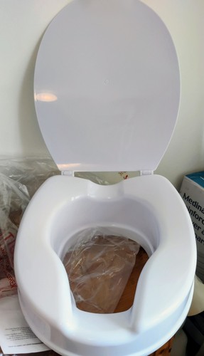 Viscount raised toilet - seat, 4"
