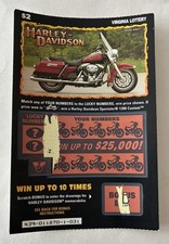 Harley-Davidson Road King , Instant Virginia   Lottery Ticket, no cash value