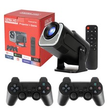 4K Retro Game Console Projector with 36,000+ Games & Wireless Controllers Gift