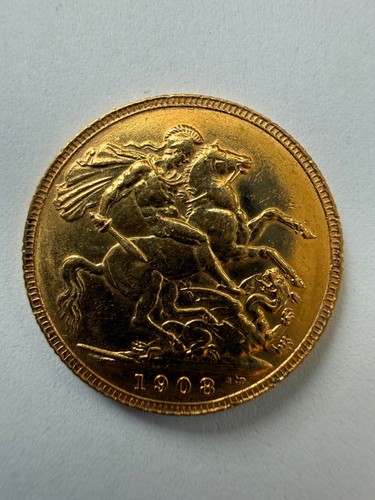 1908 full gold sovereign