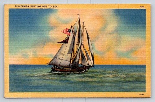 Vintage fishermen putting - fishermen,