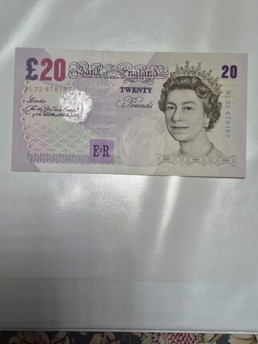 Twenty pound note bank of - -,