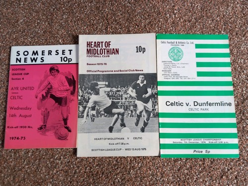 Celtic football programmes - 3,
