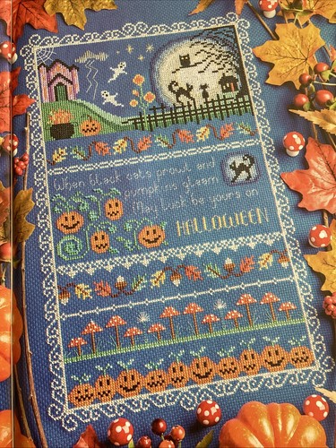 Pumpkin halloween sampler - halloween,