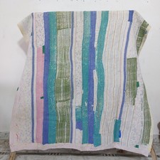 Handmade vintage kantha quilt - vintage,