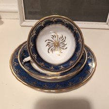 Vintage CUP SAUCER and plate trio SET by New Chelsea Staffs England