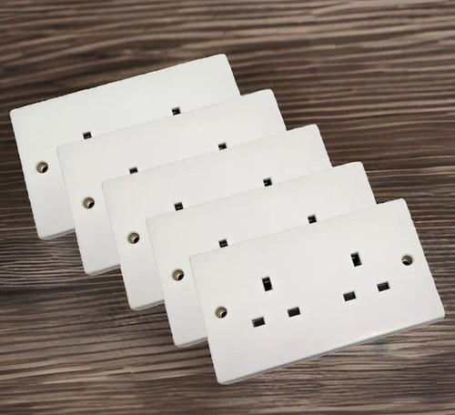 Unswitched double sockets 13a - double,
