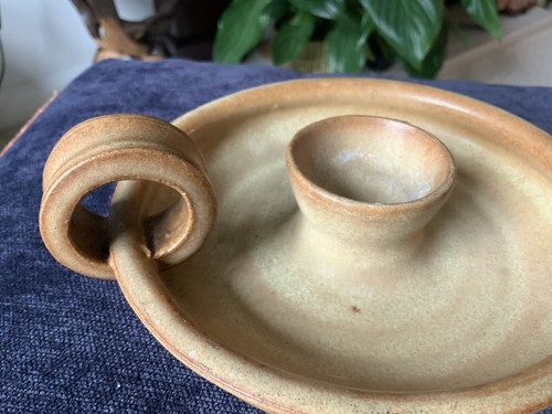 Studio pottery light - light, rustic
