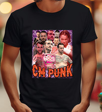 WWE CM Punk Mens T-shirts Womens WWF T shirt Tee Top Grun11