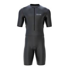 Mens Triathlon Suit Cycling Running Swimming Compression Tri Skinsuit Padded 